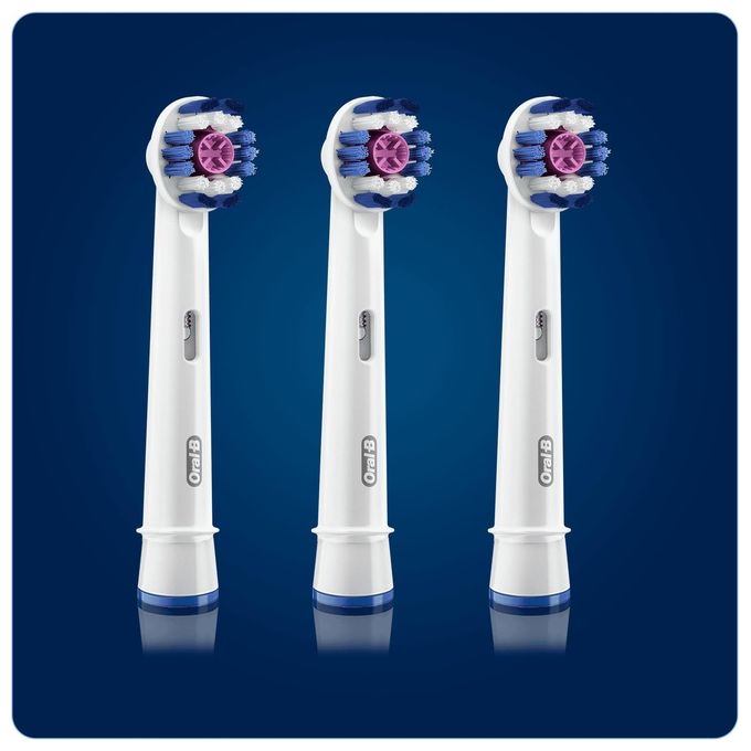 Oral-B EB18-3 3D White ProBright Testine di Ricambio Spazzolino Elettrico Coppetta Lucidante 3 pz colore Bianco Oral-B EB18-3 3D White ProBright Testine di Ricambio Spazzolino Elettrico Coppetta Lucidante 3 pz colore Bianco