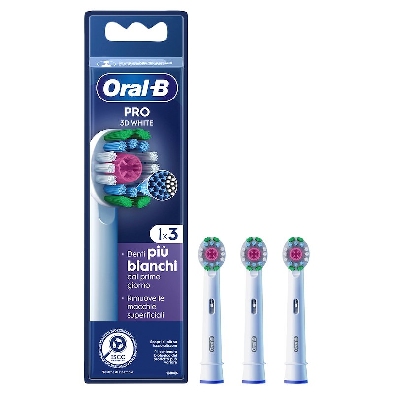 Oral-b - Testine Pro 3d White. 3 Testine-bianco