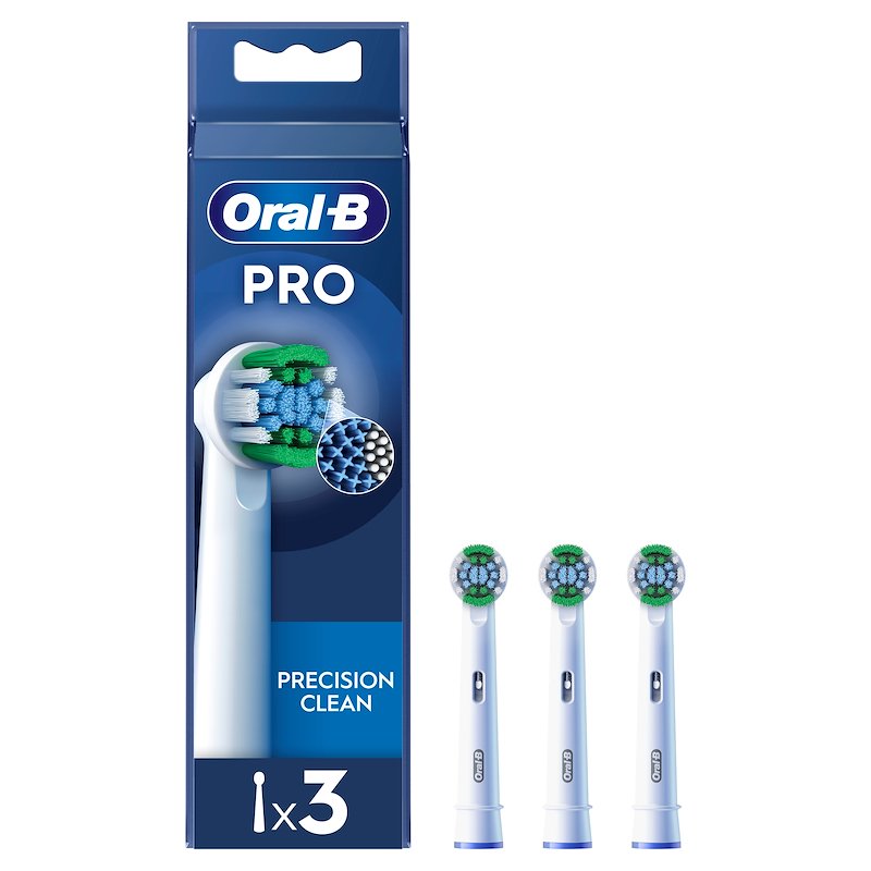 Oral-b - Testine Pro Precise Clean 3 Pezzi-bianco