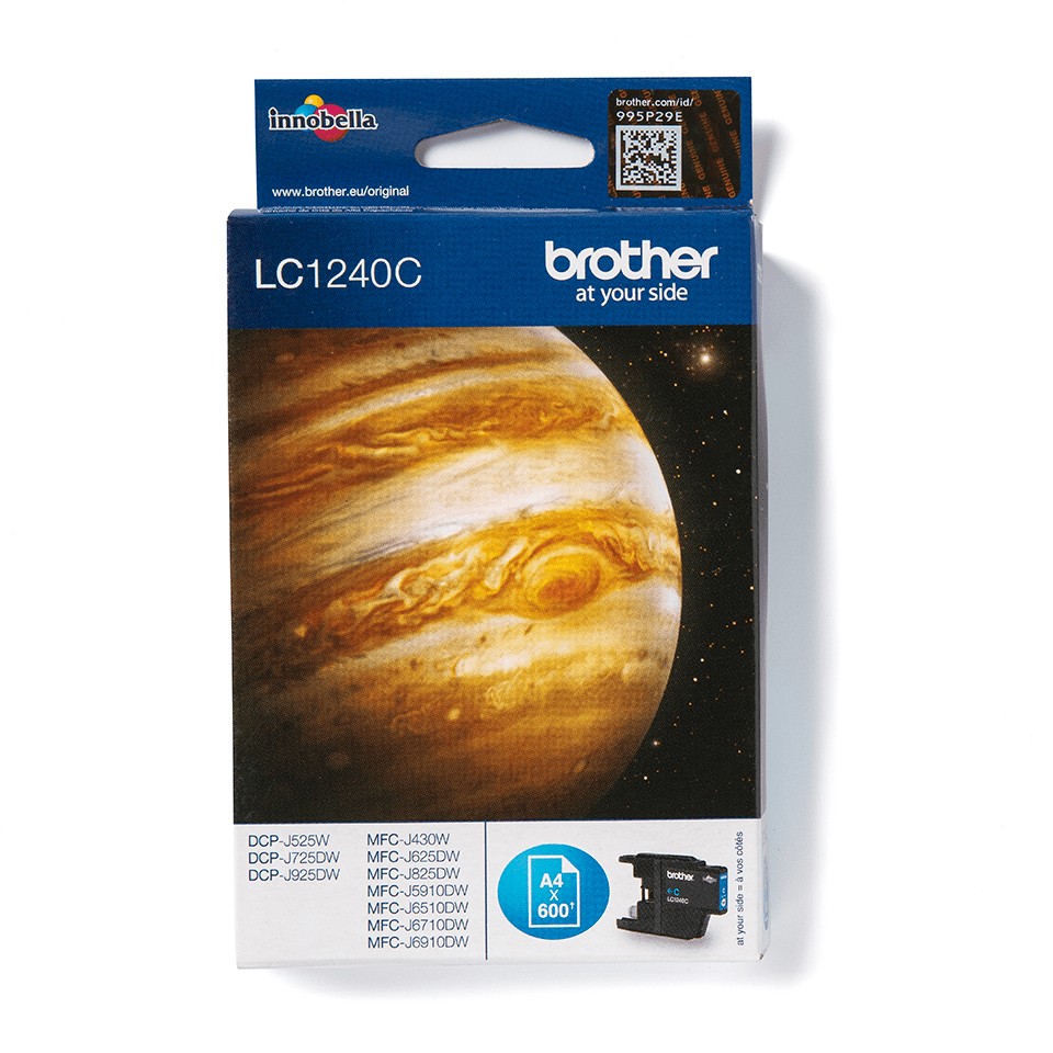 ORIGINALE Brother Cartuccia d'inchiostro ciano LC1240C LC-1240 600 pagine