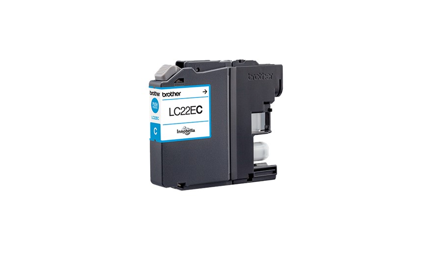 ORIGINALE Brother Cartuccia d'inchiostro ciano LC22EC LC-22E 1200 pagine 118ml