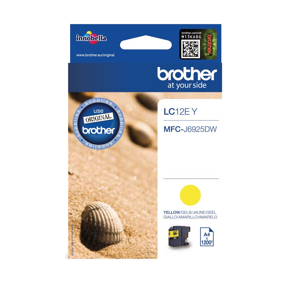 ORIGINALE Brother Cartuccia d'inchiostro giallo LC12EY LC-12E 1200 pagine