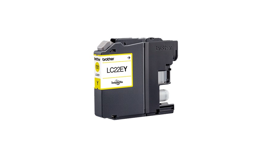 ORIGINALE Brother Cartuccia d'inchiostro giallo LC22EY LC-22E 1200 pagine 118ml