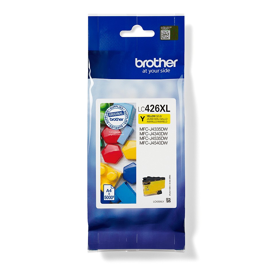 ORIGINALE Brother Cartuccia d'inchiostro giallo LC426XLY LC-426XLY 5000 pagine