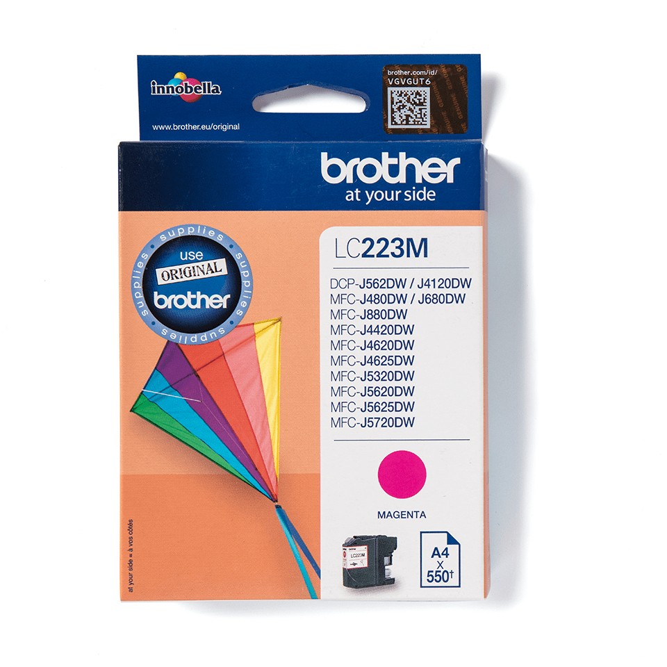 ORIGINALE Brother Cartuccia d'inchiostro magenta LC223M LC-223 550 pagine 59ml ORIGINALE Brother Cartuccia d'inchiostro magenta LC223M LC-223 550 pagine 59ml