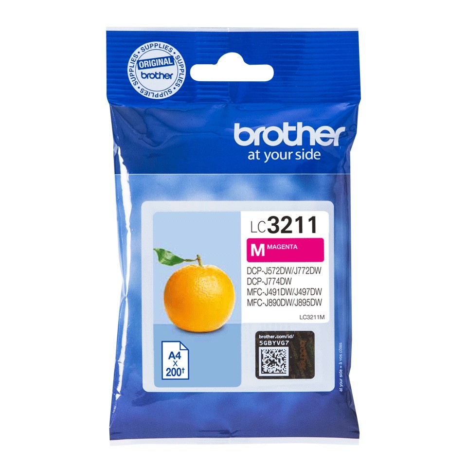 ORIGINALE Brother Cartuccia d'inchiostro magenta LC3211M LC-3211 200 pagine