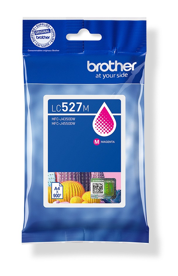ORIGINALE Brother Cartuccia d'inchiostro magenta LC527M LC-527M 900 pagine ORIGINALE Brother Cartuccia d'inchiostro magenta LC527M LC-527M 900 pagine