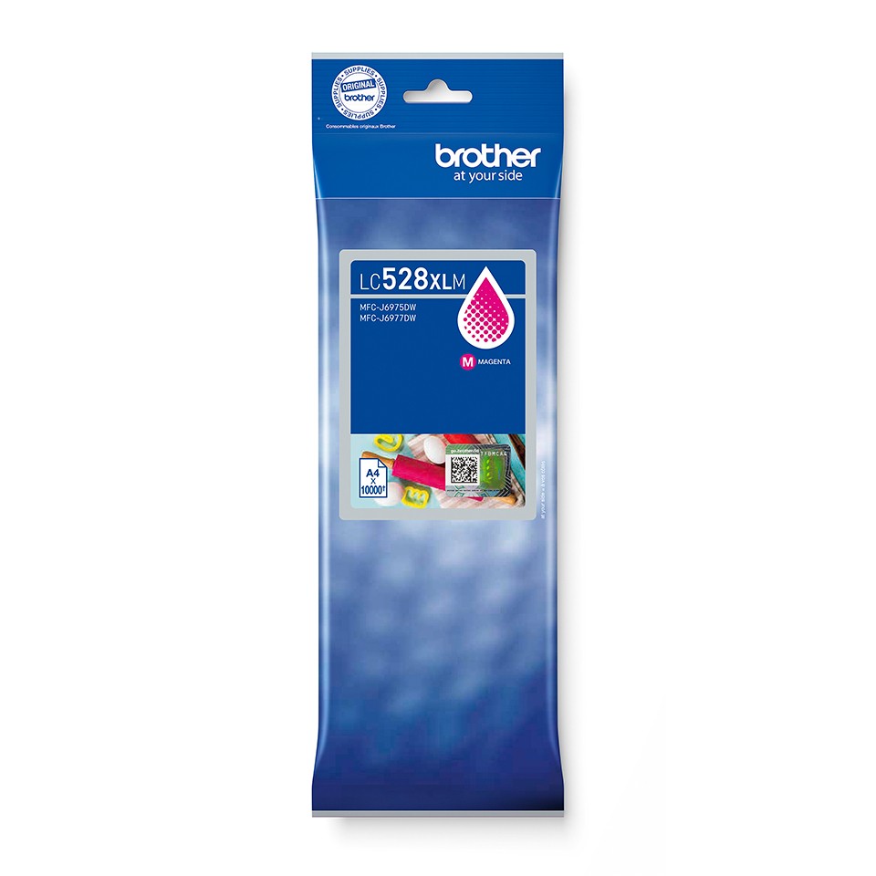 ORIGINALE Brother Cartuccia d'inchiostro magenta LC528M LC-528M 5000 pagine Cartuccia d'inchiostro Brother LC528M Magenta ad altissima capacit? - confezione singola. Stampa fino a 5.000 pagine.