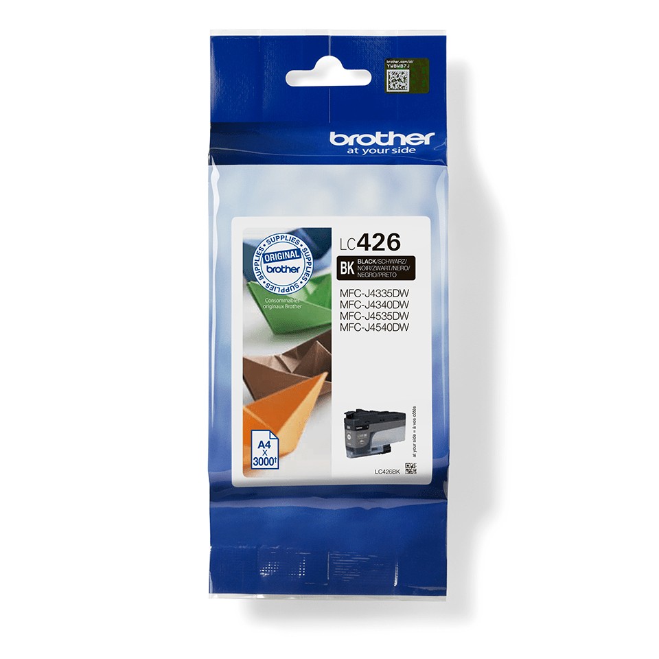 ORIGINALE Brother Cartuccia d'inchiostro nero LC426BK LC-426BK 3000 pagine