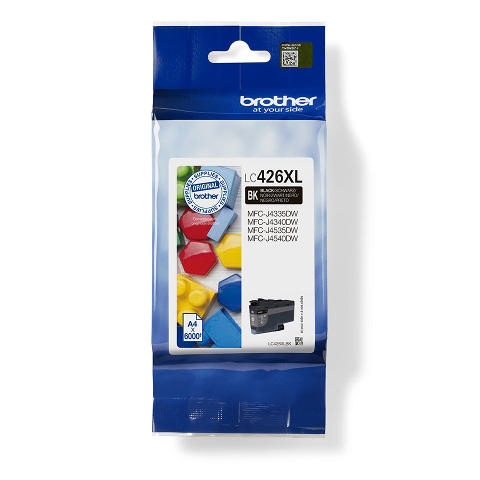 ORIGINALE Brother Cartuccia d'inchiostro nero LC426XLBK LC-426XLBK 6000 pagine