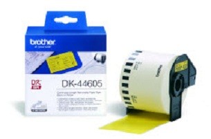 ORIGINALE Brother Etichette Nero su giallo DK-44605