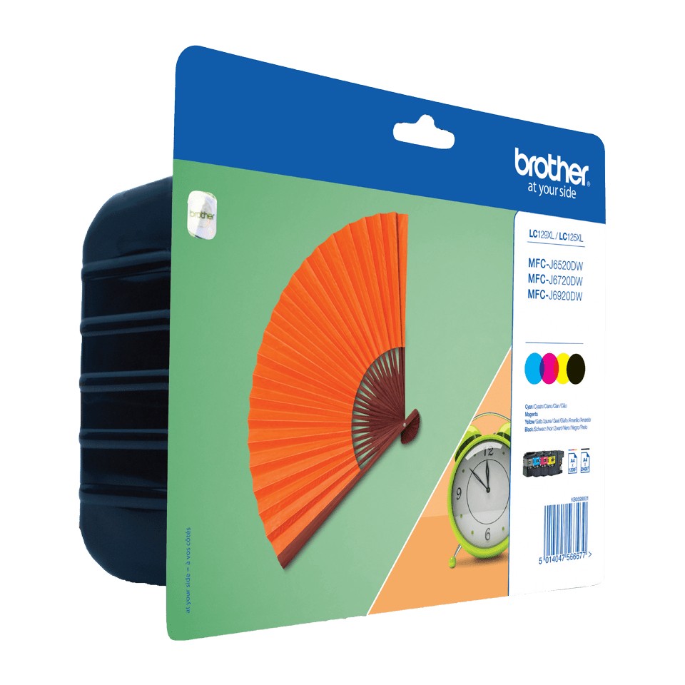 Originale Brother LC129XL/LC125XL pacco da 4 cartucce - LC129XLVALBP Originale Brother LC129XL/LC125XL pacco da 4 cartucce - LC129XLVALBP