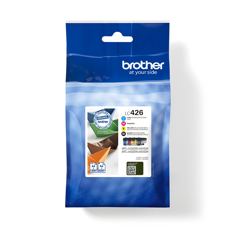 Originale Brother LC424 Pack de 4 Cartuchos de Tinta Originales - LC424VAL Originale Brother LC424 Pack de 4 Cartuchos de Tinta Originales - LC424VAL