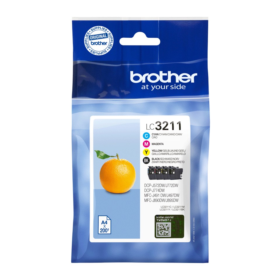 ORIGINALE Brother Multipack nero / ciano / magenta / giallo LC-3211 LC3211VALDR