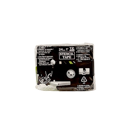 ORIGINALE Brother Nastro Bianco su trasparente STe-151 ST-151 24 mm x 3 m non laminato nastro con stampino ORIGINALE Brother Nastro Bianco su trasparente STe-151 ST-151 24 mm x 3 m non laminato nastro con stampino