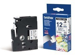 ORIGINALE Brother Nastro Blu su bianco TZe-FA3 TZ-FA3 12 mm x 3 m banda applicabile con stiratura ORIGINALE Brother Nastro Blu su bianco TZe-FA3 TZ-FA3 12 mm x 3 m banda applicabile con stiratura