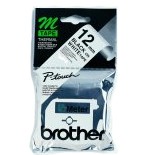 ORIGINALE Brother Nastro Nero su bianco M-K231BZ M-K231 12 mm x 8 m non laminato