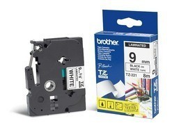 ORIGINALE Brother Nastro Nero su bianco TZe-221 TZ-221 9 mm x 8 m laminato