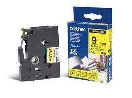 ORIGINALE Brother Nastro Nero su giallo TZe-621 TZ-621 9 mm x 8 m laminato