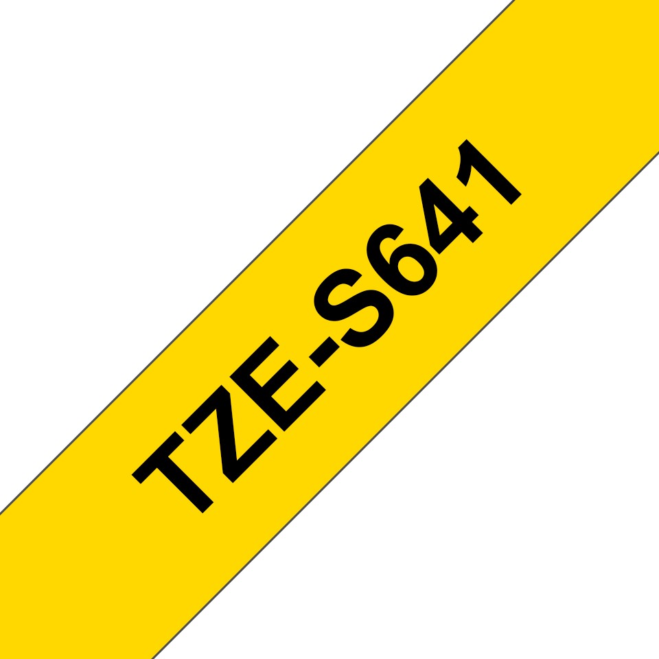 ORIGINALE Brother Nastro Nero su giallo TZe-S641 TZ-S641 18 mm x 8 m laminato
