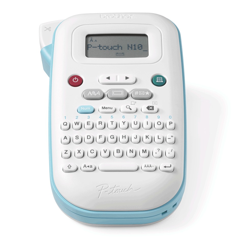 ORIGINALE Brother stampante Blu / Bianco P-touch N10 PTN10RG1 Etichettatrice compatta leggera e facile da usare. Perfetta per l'organizzazione a casa o per preparare il materiale scolastico.