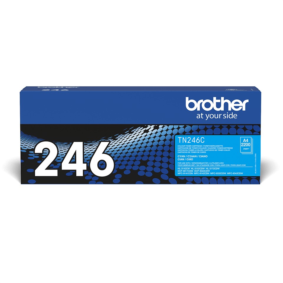 ORIGINALE Brother toner ciano TN-246C 246 2200 pagine ORIGINALE Brother toner ciano TN-246C 246 2200 pagine