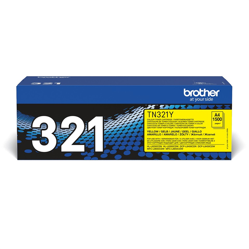 ORIGINALE Brother toner giallo TN-321Y 321 1500 pagine ORIGINALE Brother toner giallo TN-321Y 321 1500 pagine