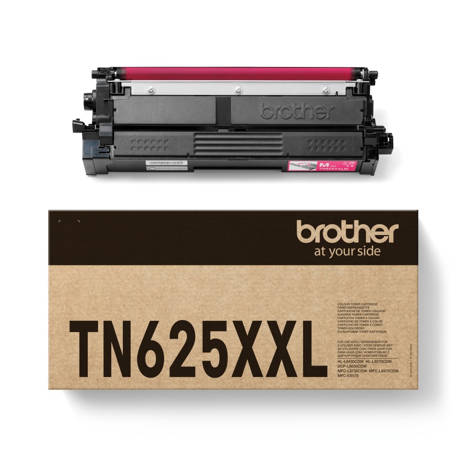 ORIGINALE Brother toner magenta TN-625XXLM 625XXL 6500 pagine ORIGINALE Brother toner magenta TN-625XXLM 625XXL 6500 pagine