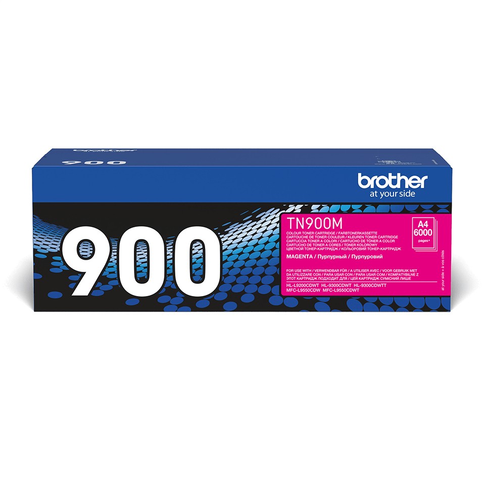 ORIGINALE Brother toner magenta TN-900M 900 6000 pagine ORIGINALE Brother toner magenta TN-900M 900 6000 pagine