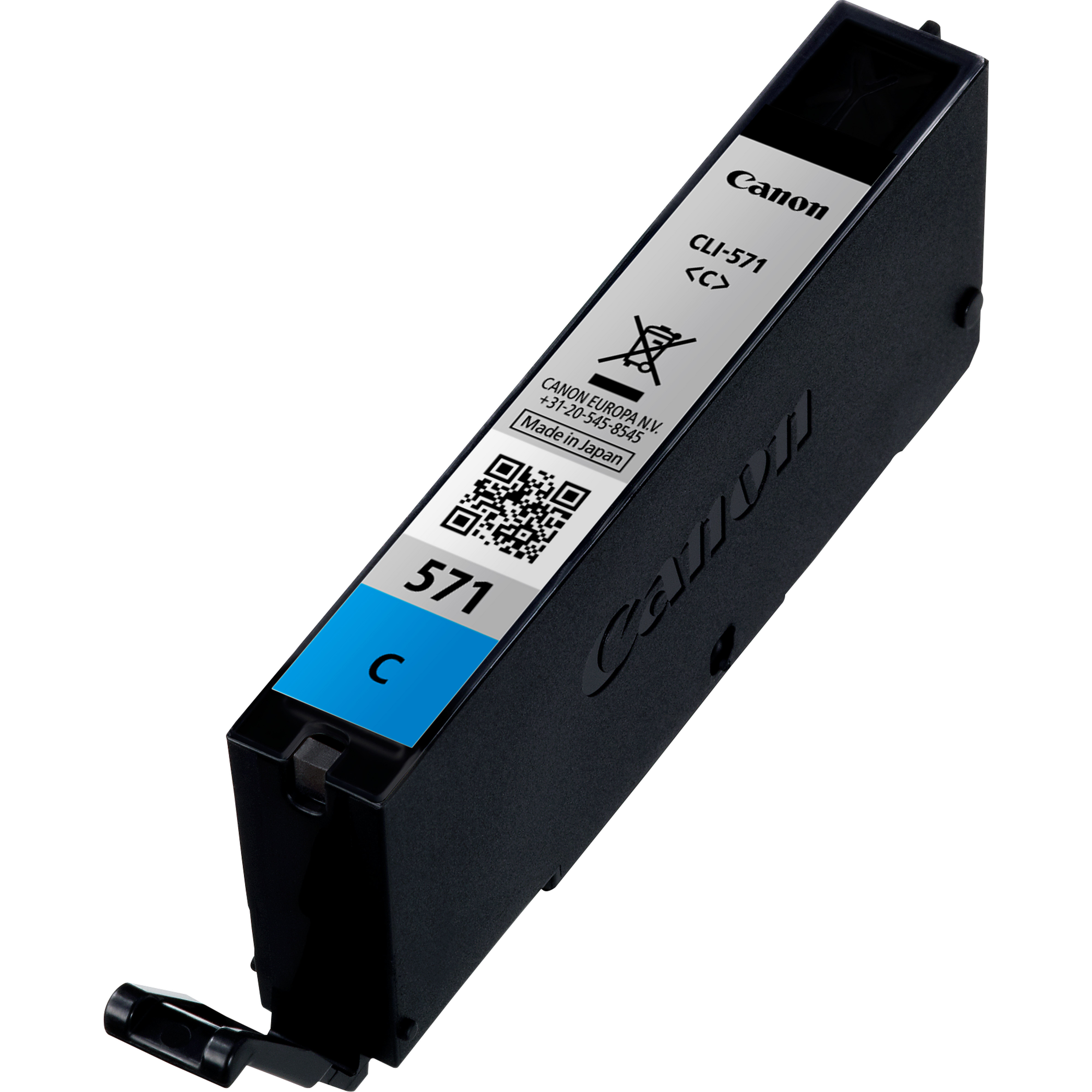 ORIGINALE Canon Cartuccia d'inchiostro ciano CLI-571c 0386C001 173 pagine 65ml ORIGINALE Canon Cartuccia d'inchiostro ciano CLI-571c 0386C001 173 pagine 65ml