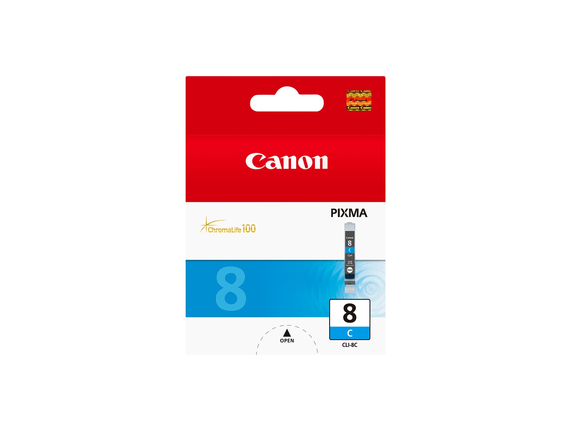 ORIGINALE Canon Cartuccia d'inchiostro ciano CLI-8c 0621B001 790 pagine 13ml