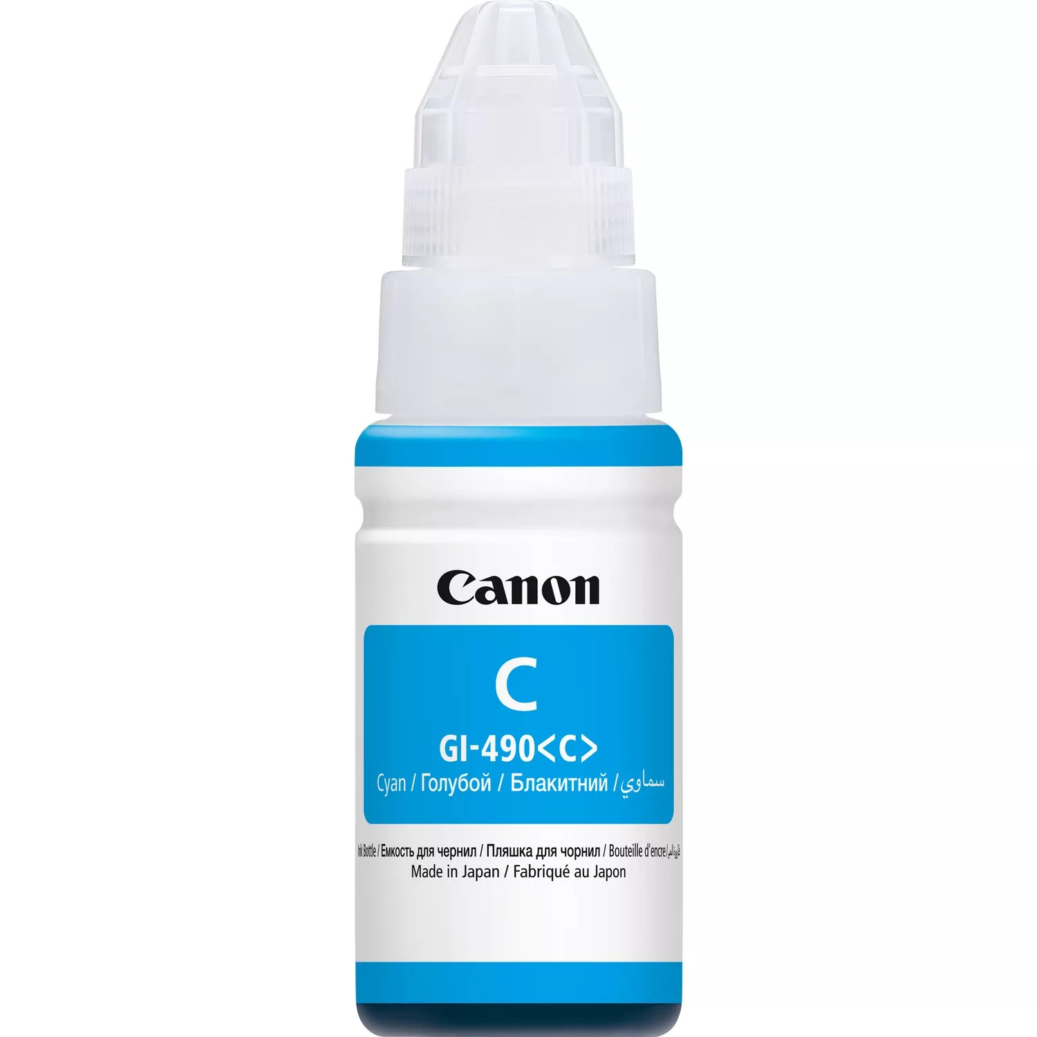 ORIGINALE Canon Cartuccia d'inchiostro ciano GI-490c 0664C001 7000 pagine 70ml