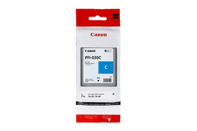 ORIGINALE Canon Cartuccia d'inchiostro ciano PFI-030C 3490C001 55ml ORIGINALE Canon Cartuccia d'inchiostro ciano PFI-030C 3490C001 55ml