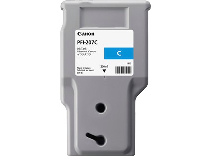 ORIGINALE Canon Cartuccia d'inchiostro ciano PFI-207c 8790B001 300ml