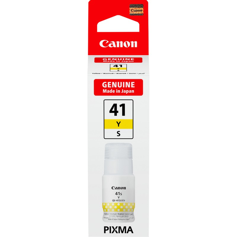 ORIGINALE Canon Cartuccia d'inchiostro giallo GI-41S Y 5876C001 4400 pagine 40ml ORIGINALE Canon Cartuccia d'inchiostro giallo GI-41S Y 5876C001 4400 pagine 40ml