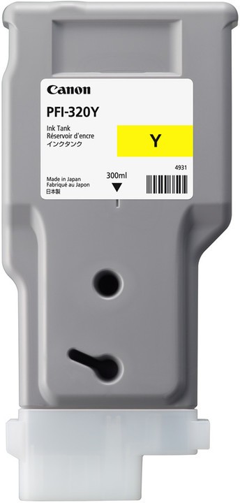 ORIGINALE Canon Cartuccia d'inchiostro giallo PFI-320y 2893C001 300ml