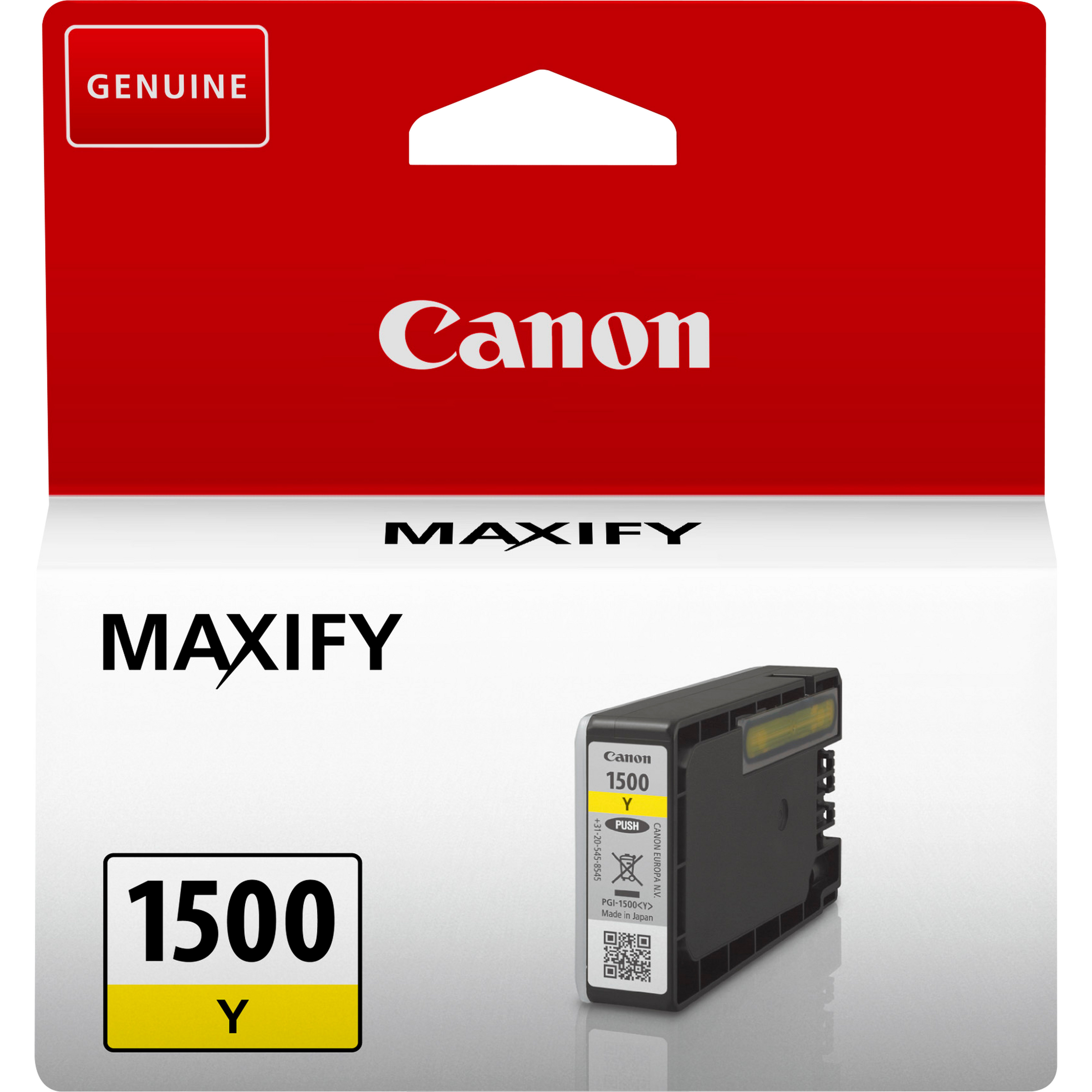 ORIGINALE Canon Cartuccia d'inchiostro giallo PGI-1500y 9231B001 300 pagine 45ml