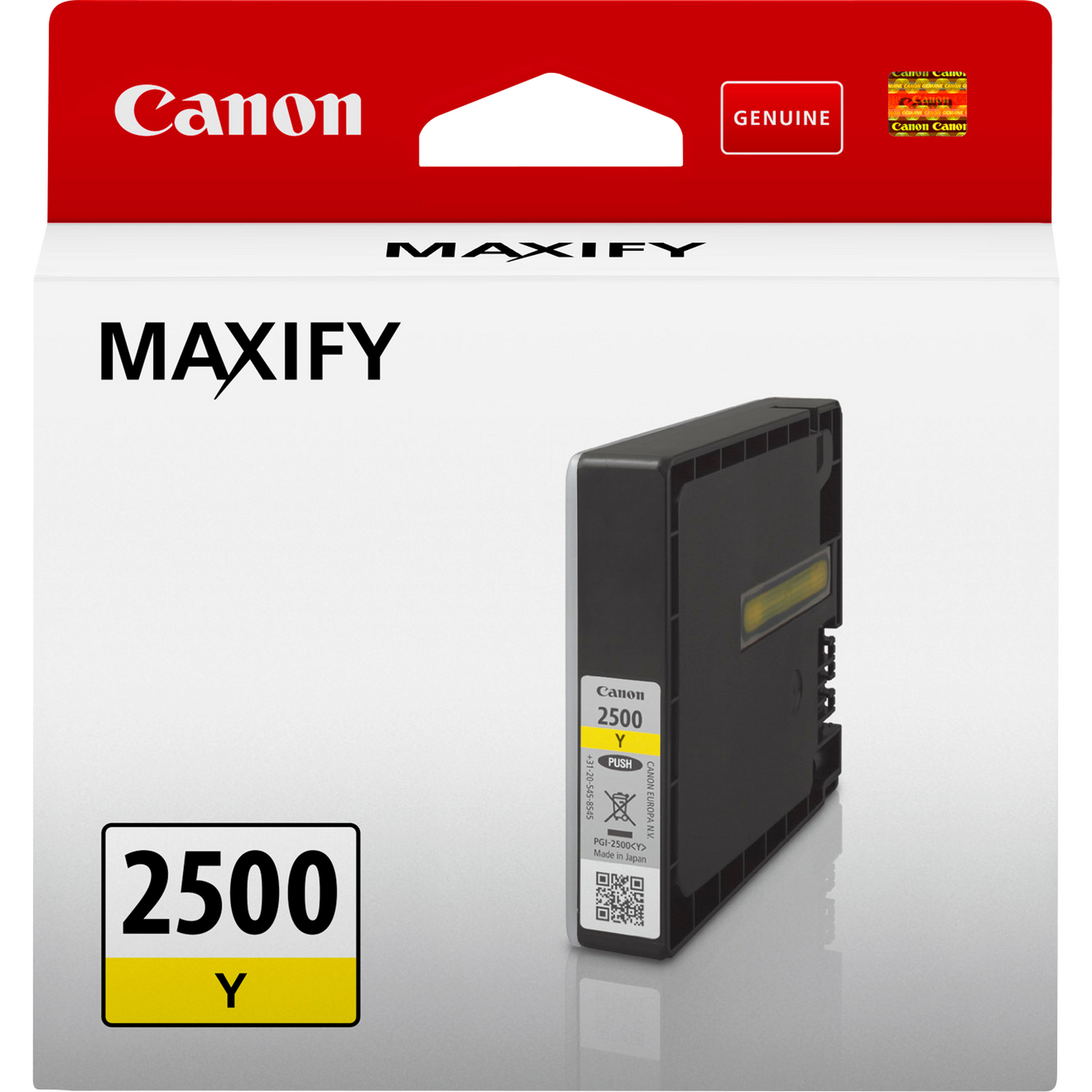 ORIGINALE Canon Cartuccia d'inchiostro giallo PGI-2500y 9303B001 700 pagine 96ml