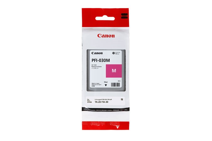 ORIGINALE Canon Cartuccia d'inchiostro magenta PFI-030M 3491C001 55ml ORIGINALE Canon Cartuccia d'inchiostro magenta PFI-030M 3491C001 55ml
