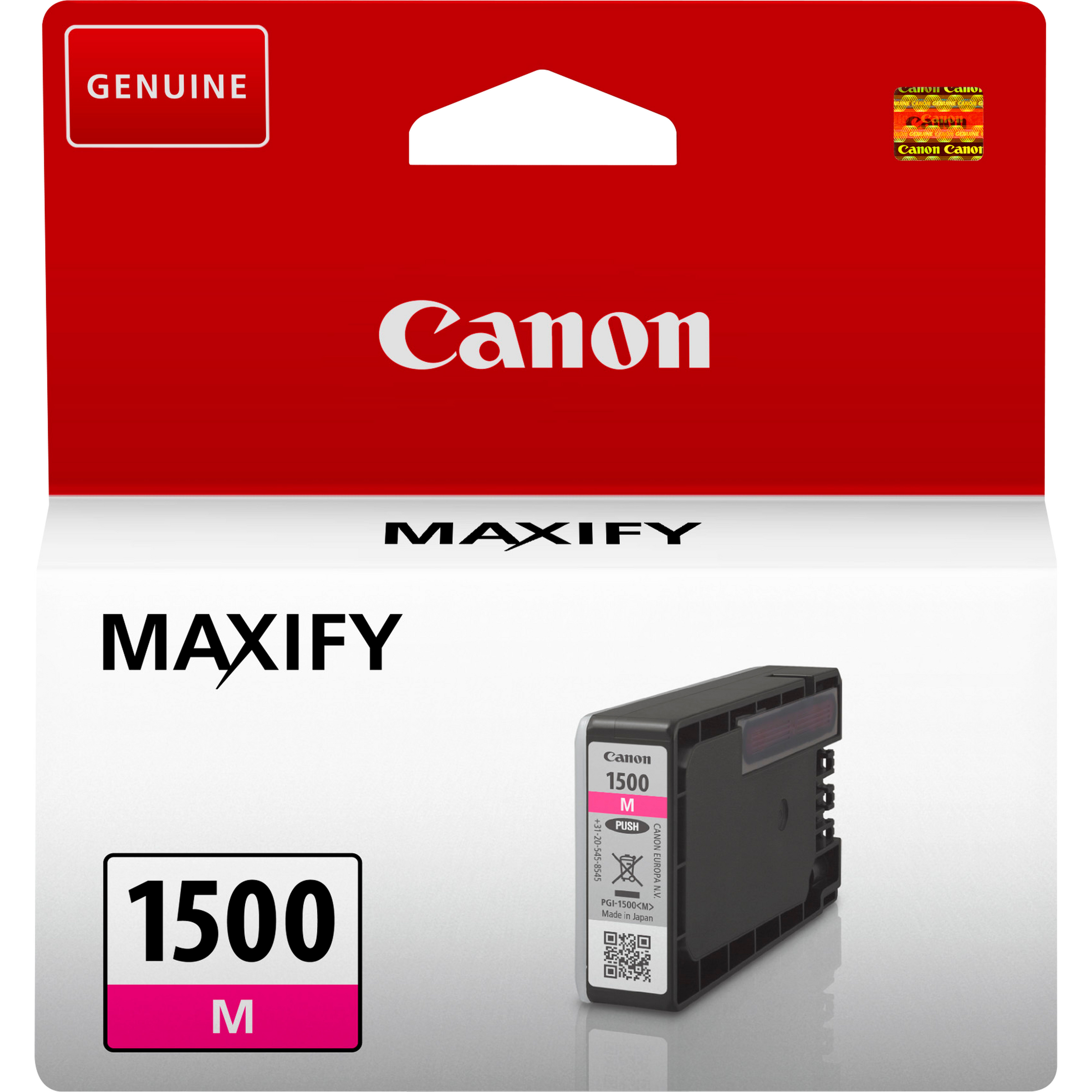ORIGINALE Canon Cartuccia d'inchiostro magenta PGI-1500m 9230B001 300 pagine 45ml ORIGINALE Canon Cartuccia d'inchiostro magenta PGI-1500m 9230B001 300 pagine 45ml