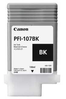 ORIGINALE Canon Cartuccia d'inchiostro nero PFI-107bk 6705B001 130ml