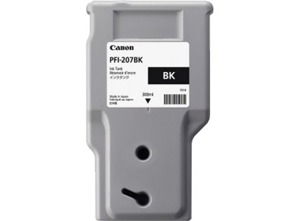 ORIGINALE Canon Cartuccia d'inchiostro nero PFI-207bk 8789B001 300ml