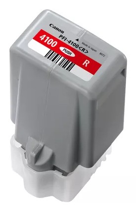 ORIGINALE Canon Cartuccia d'inchiostro Rosso PFI-4100r 6785C001 80ml