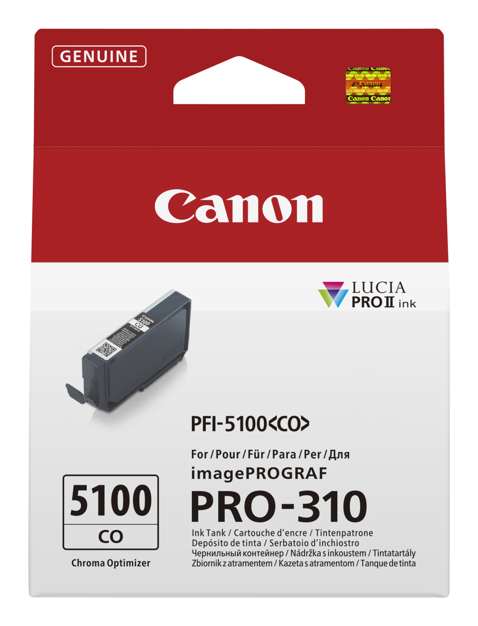 ORIGINALE Canon Cartuccia d'inchiostro Trasparente PFI-5100co 6960C001 14ml