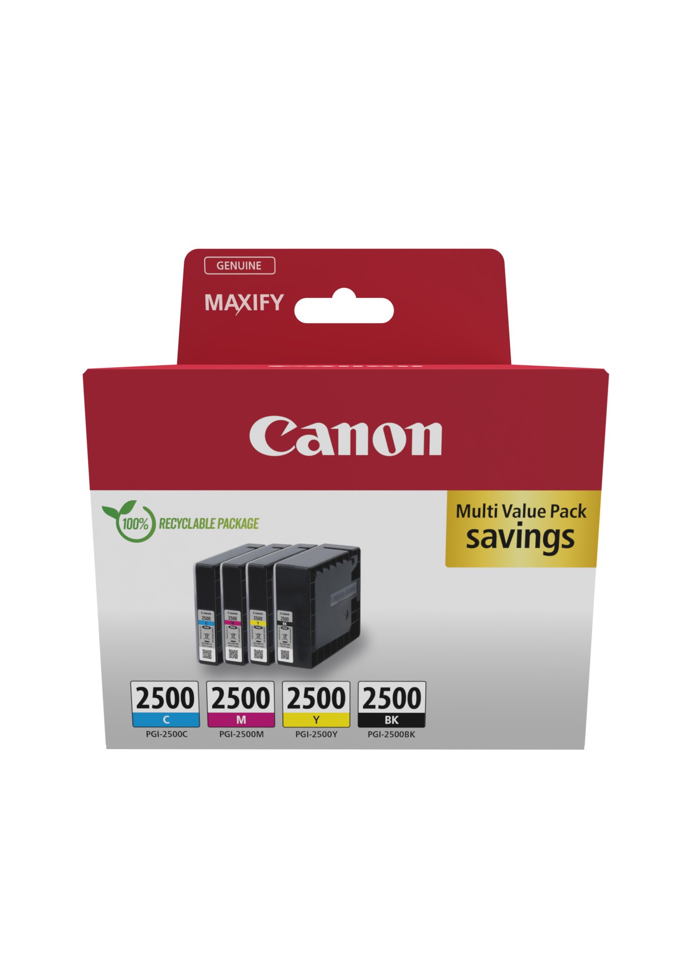 ORIGINALE Canon Multipack nero / ciano / magenta / giallo PGI-2500 9290B006 3100 pagine ORIGINALE Canon Multipack nero / ciano / magenta / giallo PGI-2500 9290B006 3100 pagine