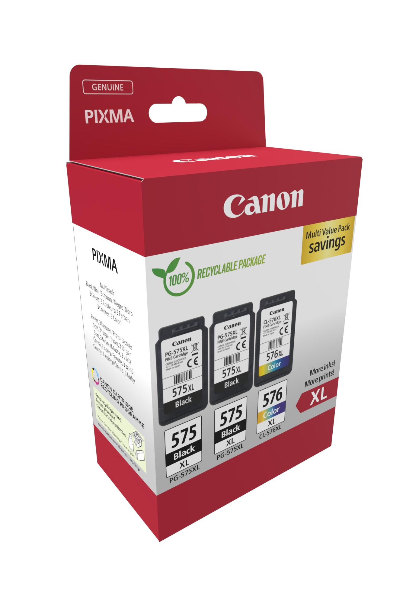ORIGINALE Canon Multipack nero / differenti colori PG-575XL+CL-576XL 5437C004 700 pagine