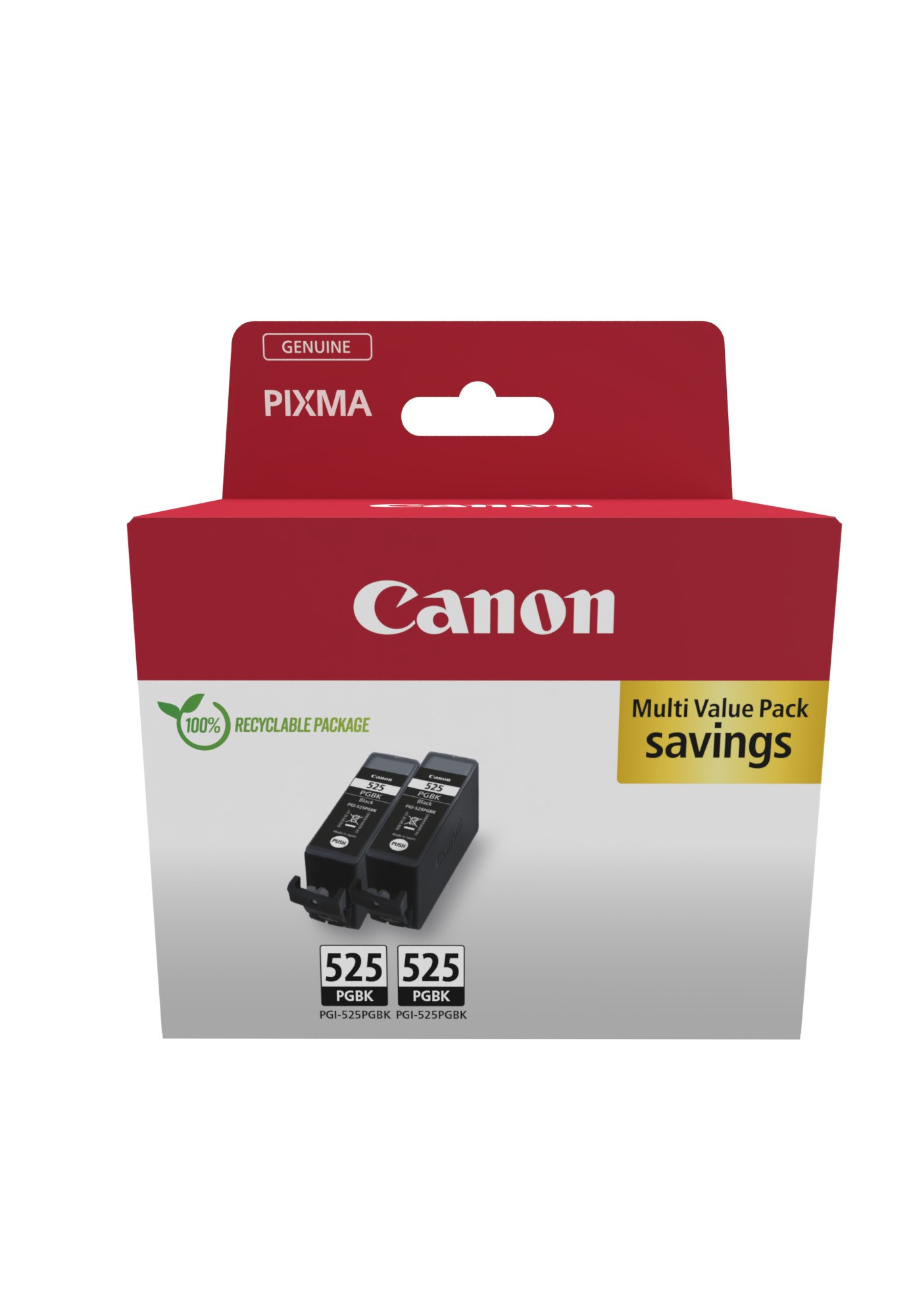 ORIGINALE Canon Multipack nero PGI-525 PGKB Twin 4529B017