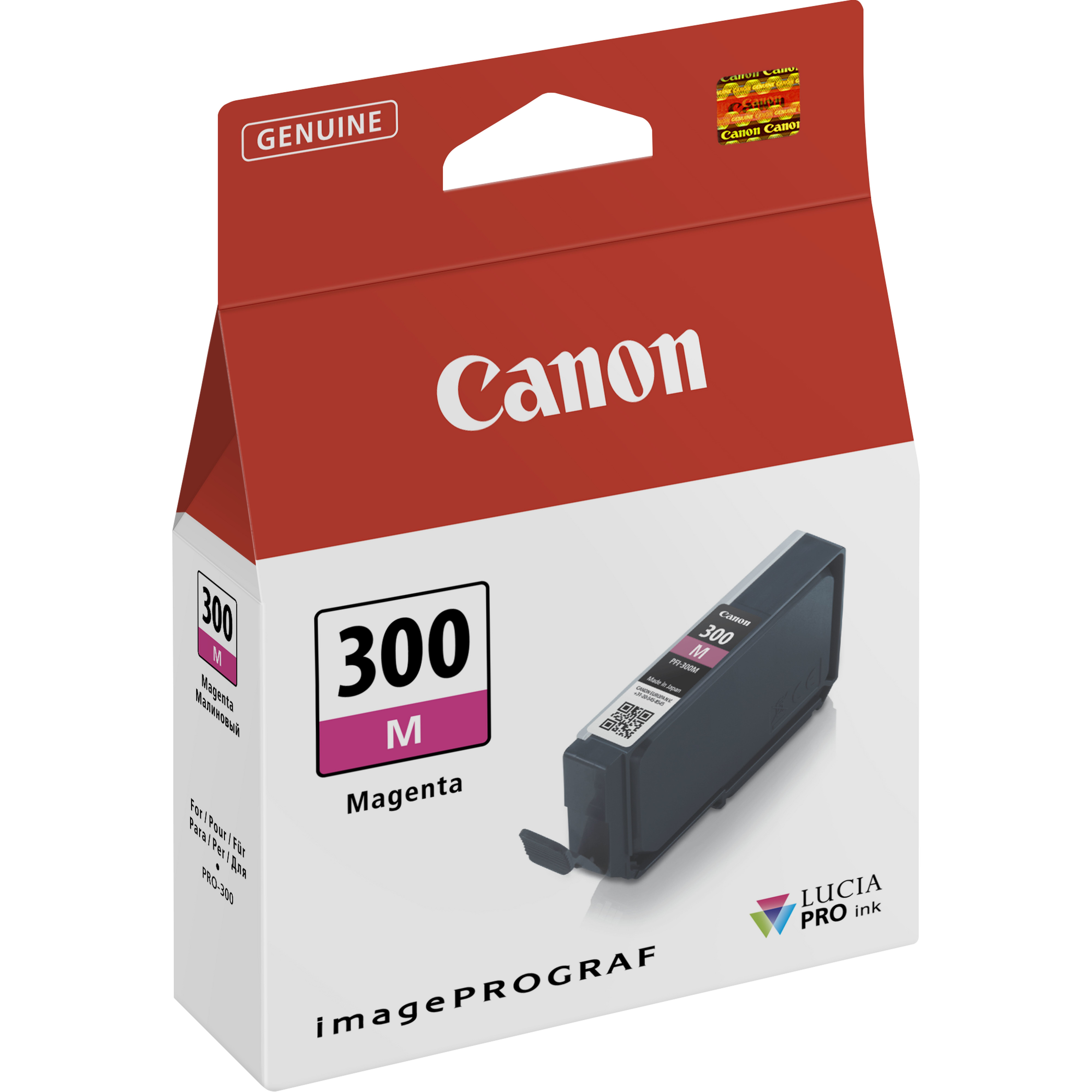 Originale Canon PFI300 Magenta Cartucho de Tinta Original - 4195C001/PFI300M Originale Canon PFI300 Magenta Cartucho de Tinta Original - 4195C001/PFI300M