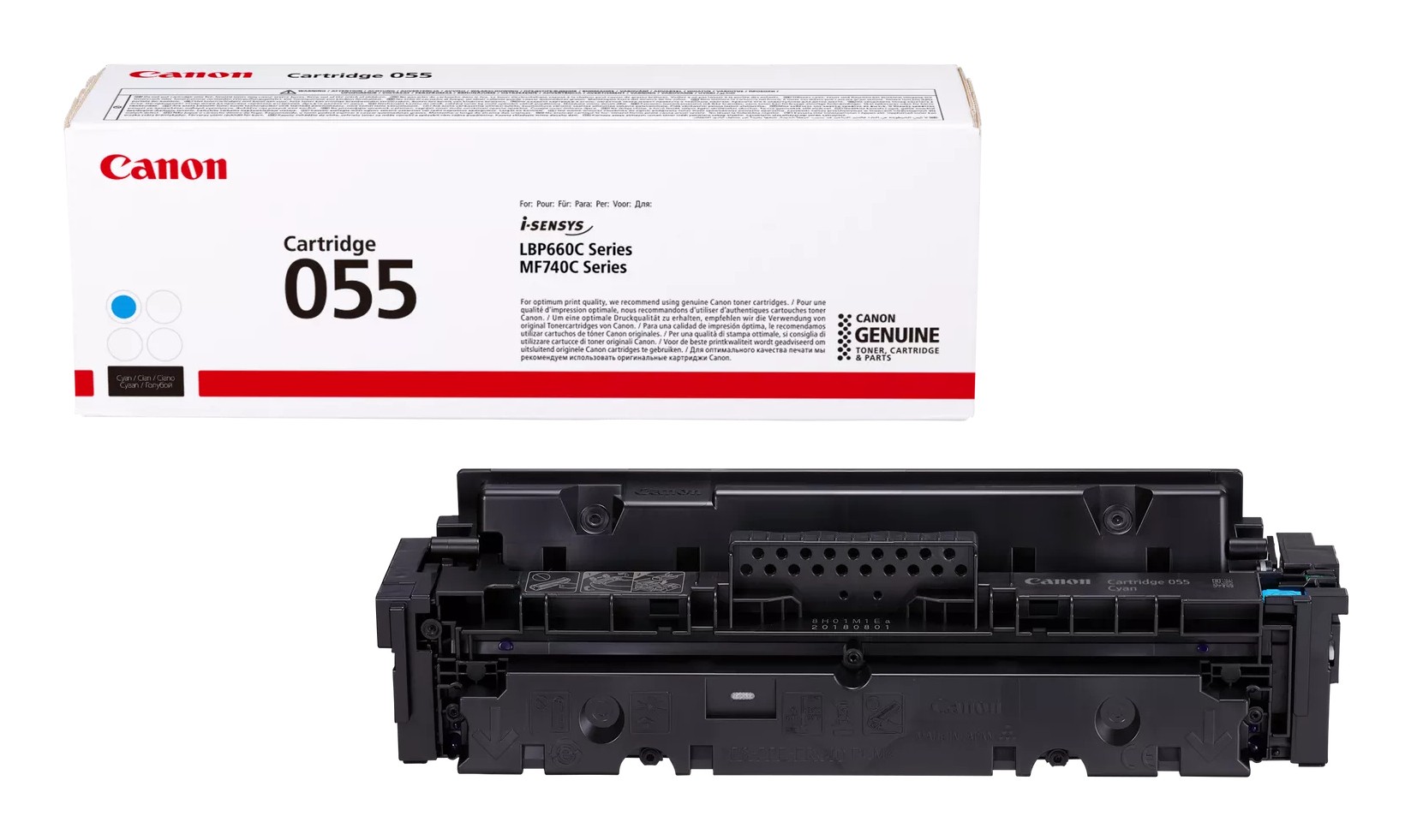 ORIGINALE Canon toner ciano 055 c 3015C002 2100 pagine ORIGINALE Canon toner ciano 055 c 3015C002 2100 pagine
