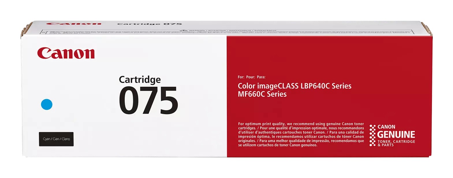 ORIGINALE Canon toner ciano 075 c 6364C002 1300 pagine